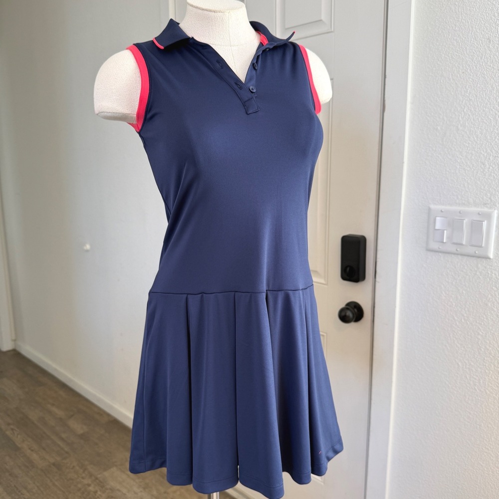 Nicklaus Golf Dress Girls L 14-16 Womens XS/S Navy Pleated Tennis Polo‎ Sporty